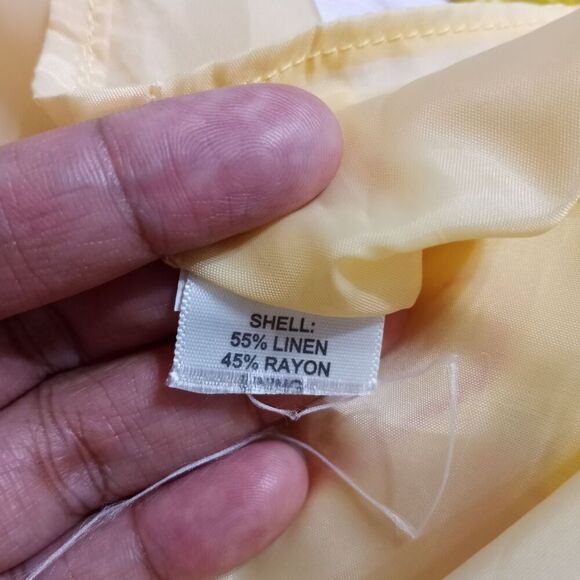 Chadwick's of Boston Floral Midi Dress Yellow/ Pink Size 12 - Picture 7 of 12